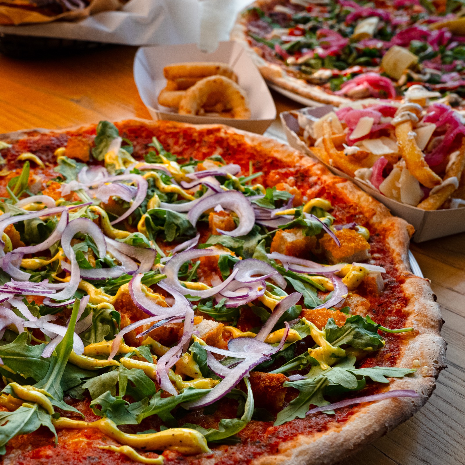 Maträtt från CGs Burgers & Pizzas